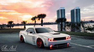 Dodge Challenger Headlight Halo Kit - ORACLE Lighting - LED Non Projector - Red - `08-`14